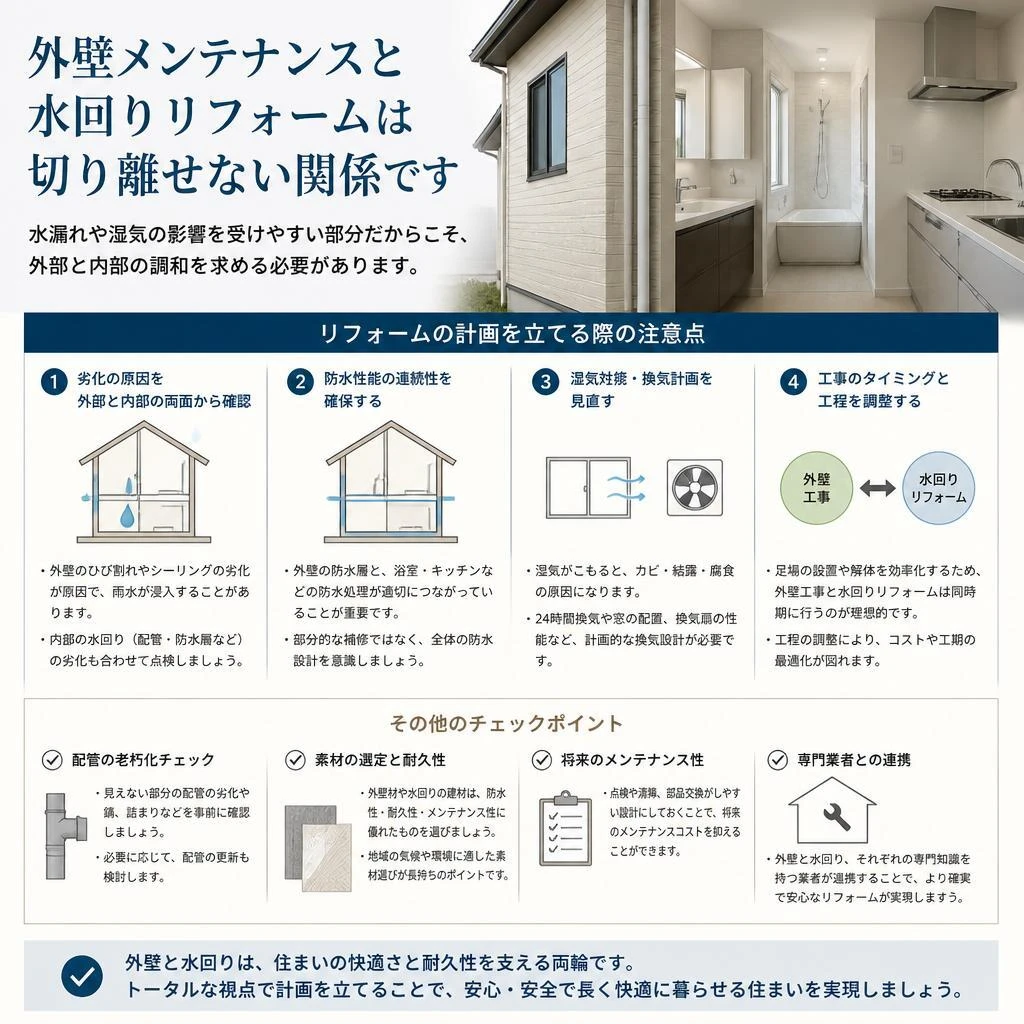 水回りリフォームとの関連性
