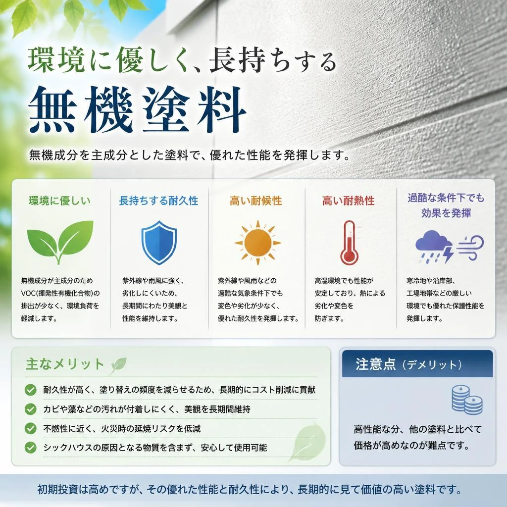 無機塗料のメリット